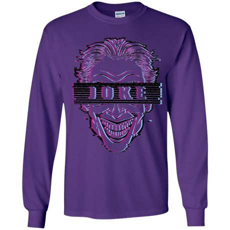 T-Shirts Purple / YS Glitch Joke Youth Long Sleeve T-Shirt