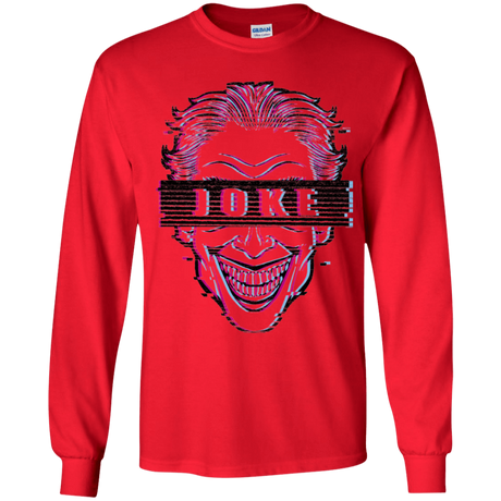 T-Shirts Red / YS Glitch Joke Youth Long Sleeve T-Shirt