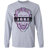 T-Shirts Sport Grey / YS Glitch Joke Youth Long Sleeve T-Shirt