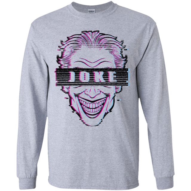 T-Shirts Sport Grey / YS Glitch Joke Youth Long Sleeve T-Shirt