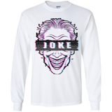 T-Shirts White / YS Glitch Joke Youth Long Sleeve T-Shirt