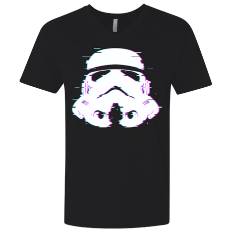 T-Shirts Black / X-Small Glitch Trooper Men's Premium V-Neck