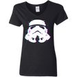 T-Shirts Black / S Glitch Trooper Women's V-Neck T-Shirt