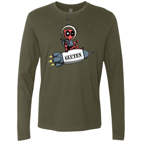 T-Shirts Military Green / S Gluten No More Men's Premium Long Sleeve
