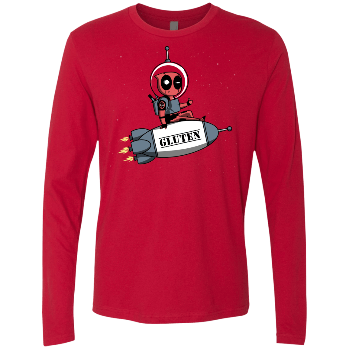T-Shirts Red / S Gluten No More Men's Premium Long Sleeve