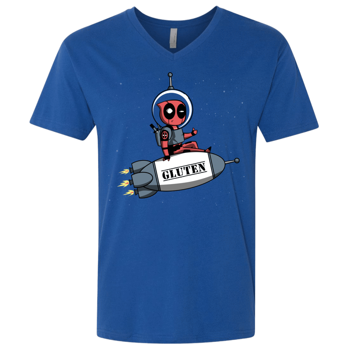 T-Shirts Royal / X-Small Gluten No More Men's Premium V-Neck