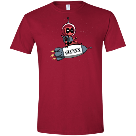 T-Shirts Cardinal Red / S Gluten No More Men's Semi-Fitted Softstyle