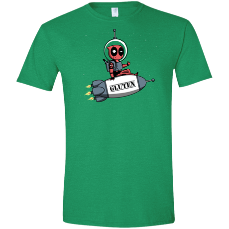 T-Shirts Heather Irish Green / S Gluten No More Men's Semi-Fitted Softstyle