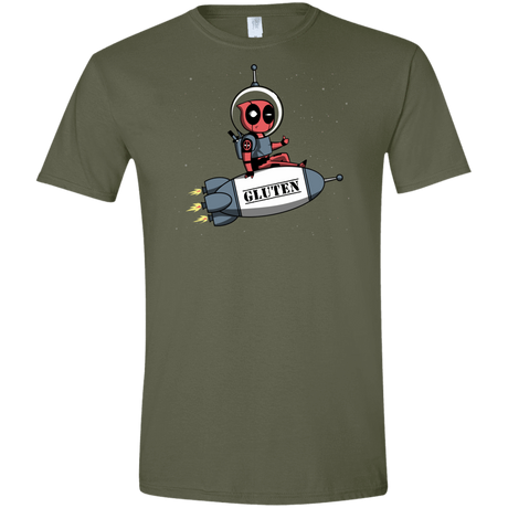 T-Shirts Military Green / S Gluten No More Men's Semi-Fitted Softstyle