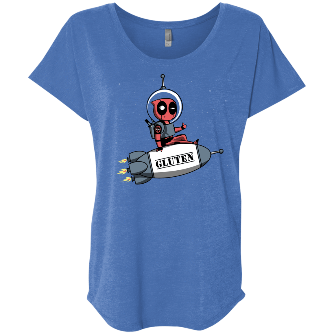 T-Shirts Vintage Royal / X-Small Gluten No More Triblend Dolman Sleeve