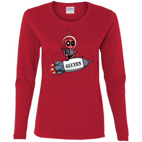 T-Shirts Red / S Gluten No More Women's Long Sleeve T-Shirt
