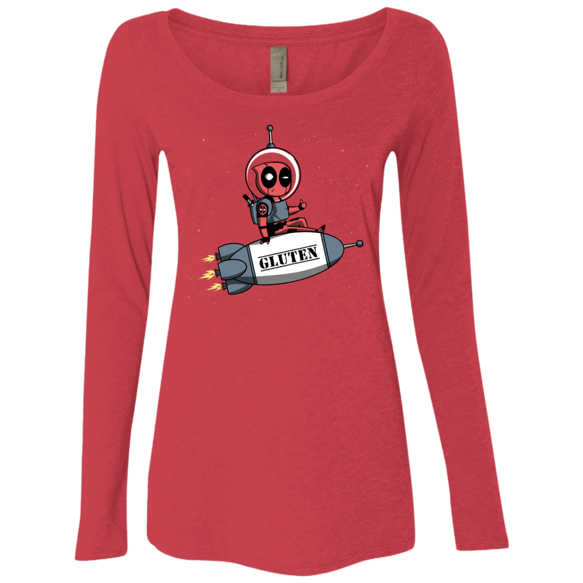 T-Shirts Vintage Red / S Gluten No More Women's Triblend Long Sleeve Shirt