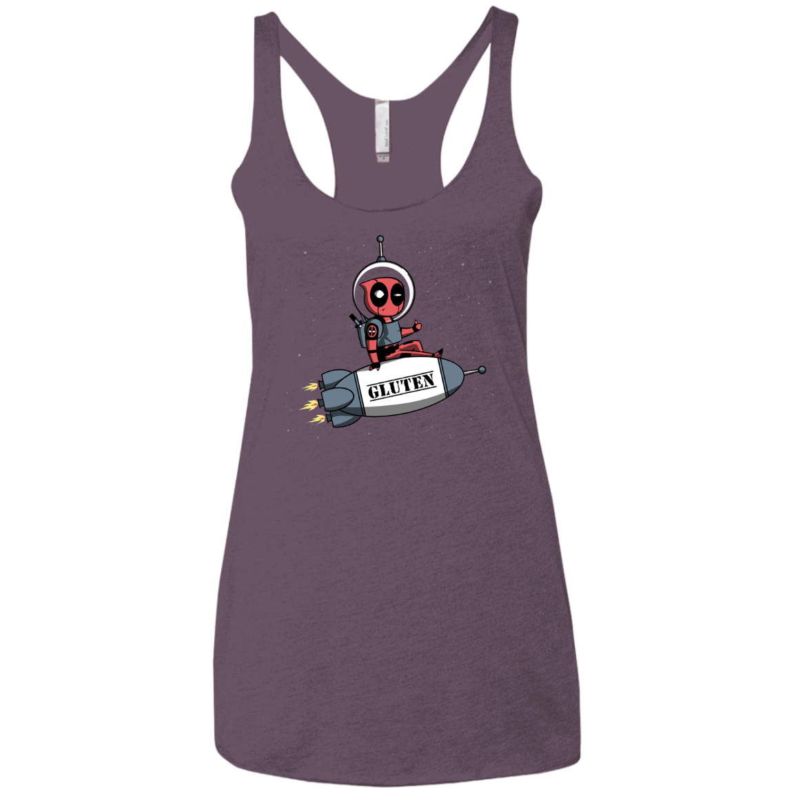 T-Shirts Vintage Purple / X-Small Gluten No More Women's Triblend Racerback Tank