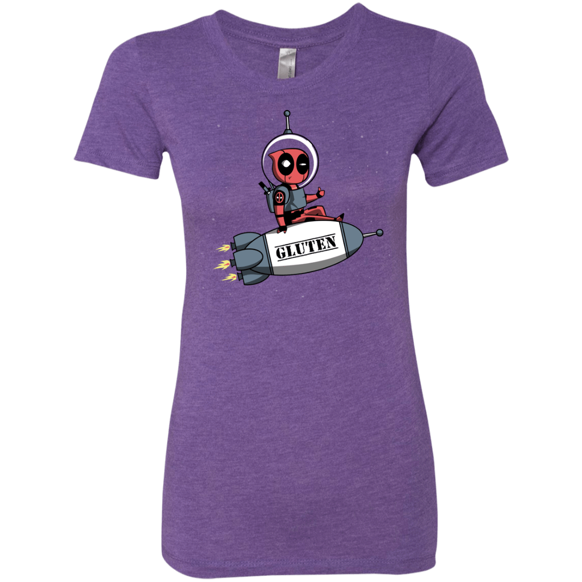 T-Shirts Purple Rush / S Gluten No More Women's Triblend T-Shirt