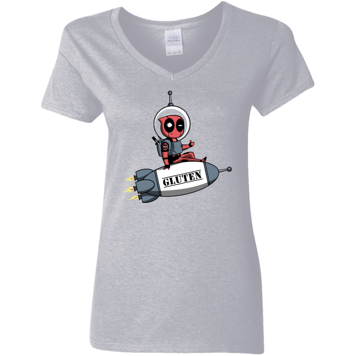 T-Shirts Sport Grey / S Gluten No More Women's V-Neck T-Shirt