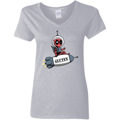 T-Shirts Sport Grey / S Gluten No More Women's V-Neck T-Shirt