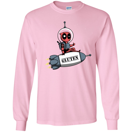 T-Shirts Light Pink / YS Gluten No More Youth Long Sleeve T-Shirt