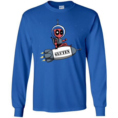 T-Shirts Royal / YS Gluten No More Youth Long Sleeve T-Shirt