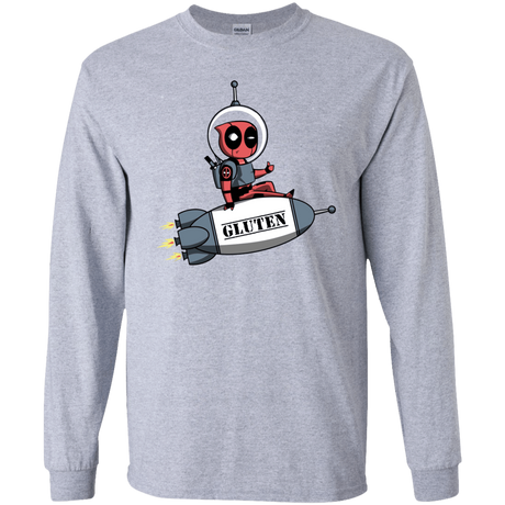 T-Shirts Sport Grey / YS Gluten No More Youth Long Sleeve T-Shirt
