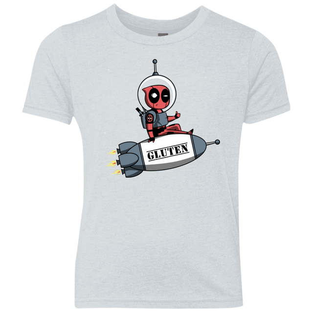 T-Shirts Heather White / YXS Gluten No More Youth Triblend T-Shirt