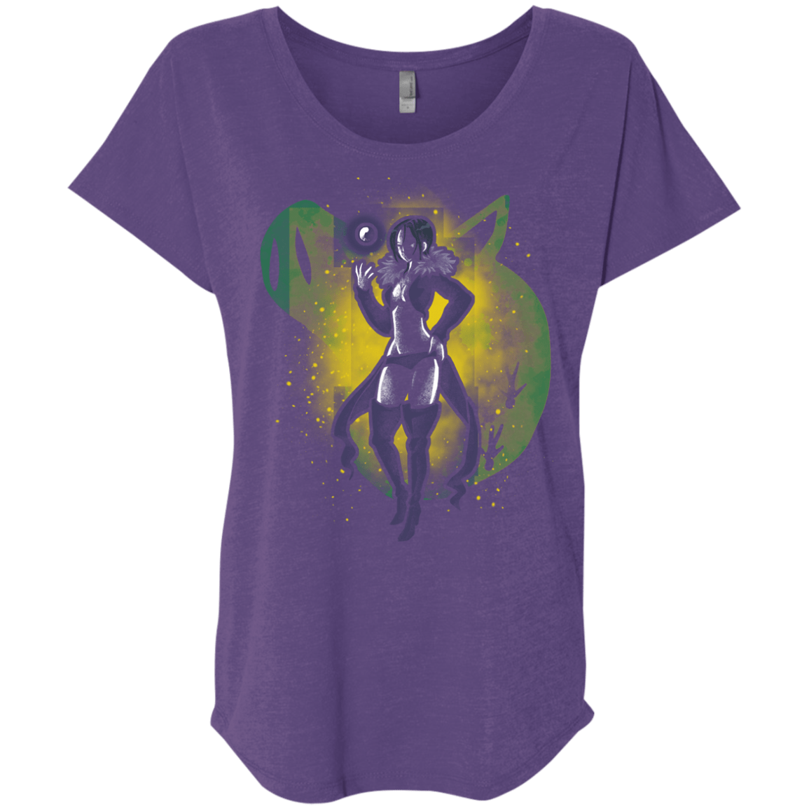 T-Shirts Purple Rush / X-Small Gluttony Hero Triblend Dolman Sleeve