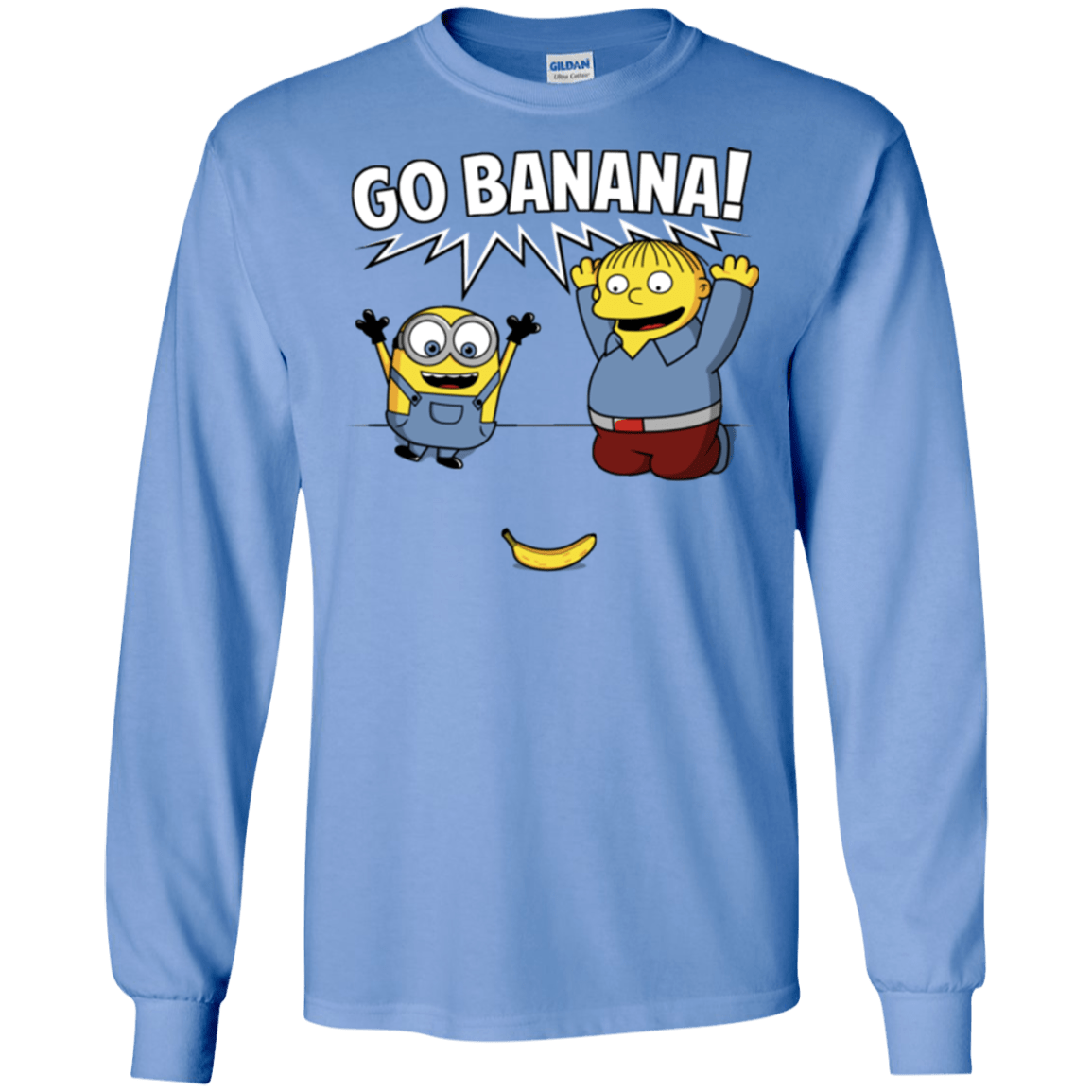 T-Shirts Carolina Blue / S Go Banana! Men's Long Sleeve T-Shirt