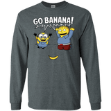 T-Shirts Dark Heather / S Go Banana! Men's Long Sleeve T-Shirt