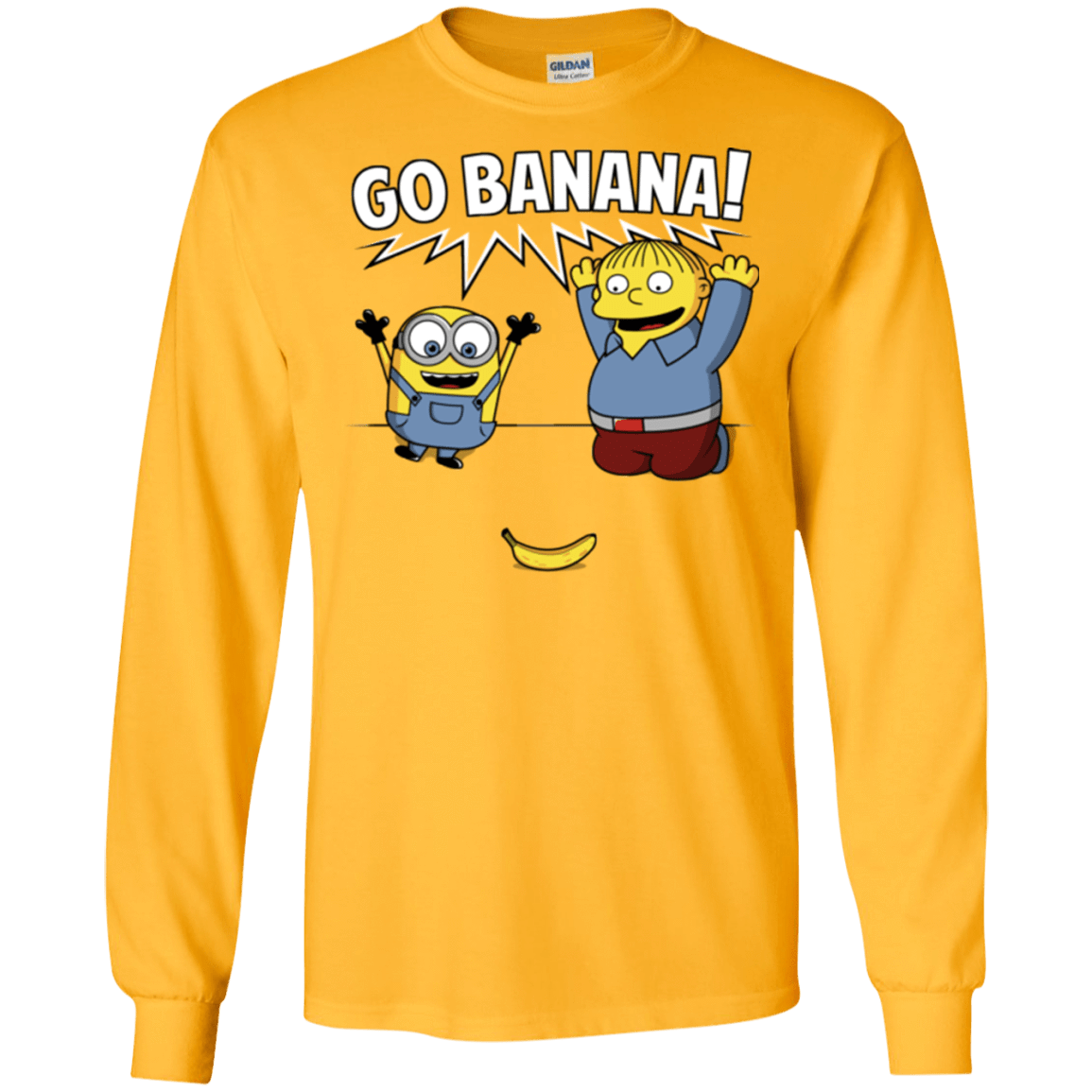 T-Shirts Gold / S Go Banana! Men's Long Sleeve T-Shirt