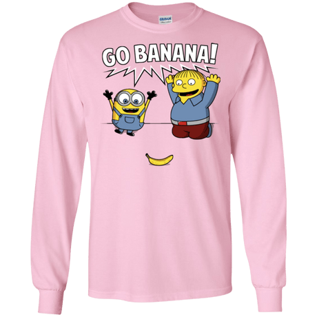 T-Shirts Light Pink / S Go Banana! Men's Long Sleeve T-Shirt