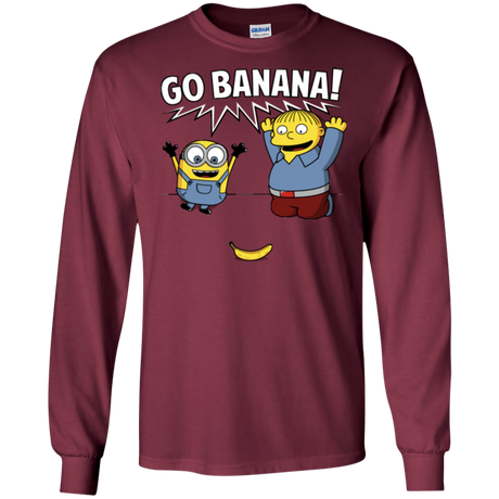 T-Shirts Maroon / S Go Banana! Men's Long Sleeve T-Shirt