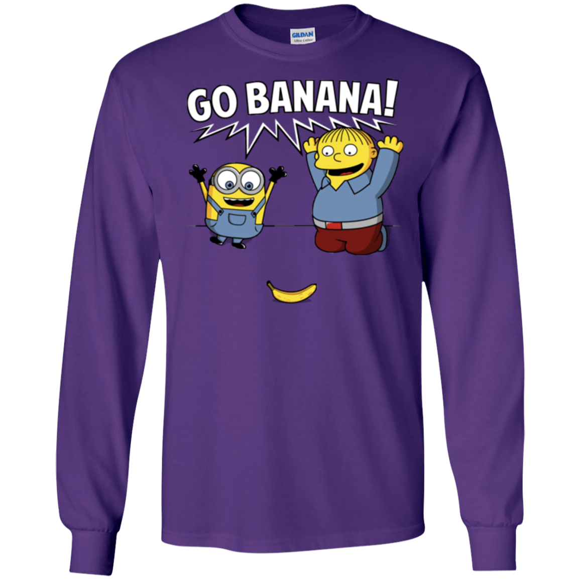 T-Shirts Purple / S Go Banana! Men's Long Sleeve T-Shirt