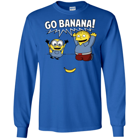 T-Shirts Royal / S Go Banana! Men's Long Sleeve T-Shirt