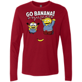 T-Shirts Cardinal / S Go Banana! Men's Premium Long Sleeve