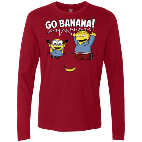 T-Shirts Cardinal / S Go Banana! Men's Premium Long Sleeve