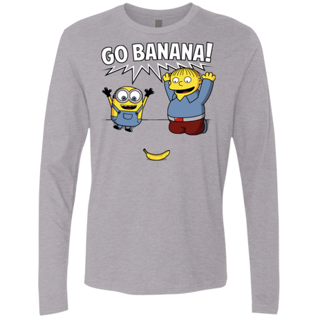 T-Shirts Heather Grey / S Go Banana! Men's Premium Long Sleeve