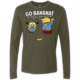 T-Shirts Military Green / S Go Banana! Men's Premium Long Sleeve