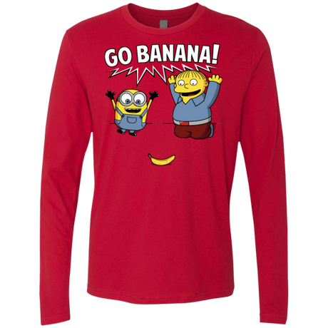 T-Shirts Red / S Go Banana! Men's Premium Long Sleeve