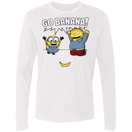 T-Shirts White / S Go Banana! Men's Premium Long Sleeve