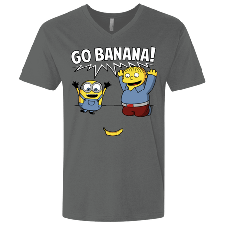 T-Shirts Heavy Metal / X-Small Go Banana! Men's Premium V-Neck