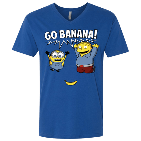 T-Shirts Royal / X-Small Go Banana! Men's Premium V-Neck