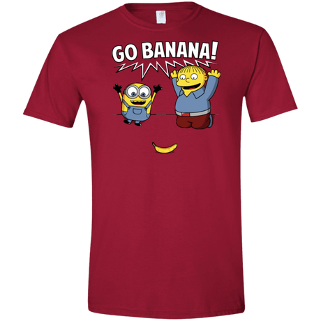 T-Shirts Cardinal Red / S Go Banana! Men's Semi-Fitted Softstyle