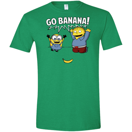 T-Shirts Heather Irish Green / S Go Banana! Men's Semi-Fitted Softstyle
