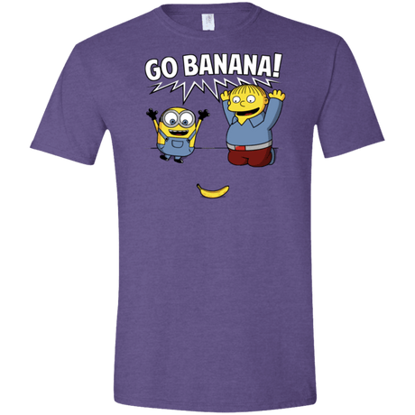 T-Shirts Heather Purple / S Go Banana! Men's Semi-Fitted Softstyle