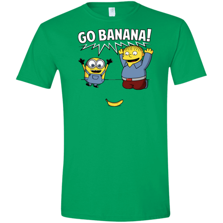 T-Shirts Irish Green / S Go Banana! Men's Semi-Fitted Softstyle