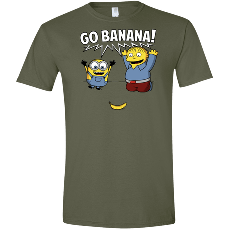 T-Shirts Military Green / S Go Banana! Men's Semi-Fitted Softstyle