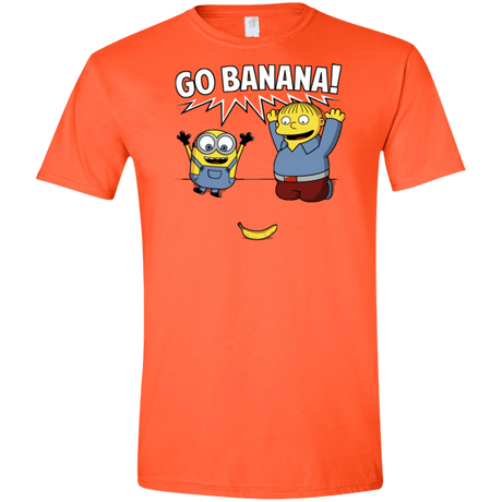 T-Shirts Orange / S Go Banana! Men's Semi-Fitted Softstyle