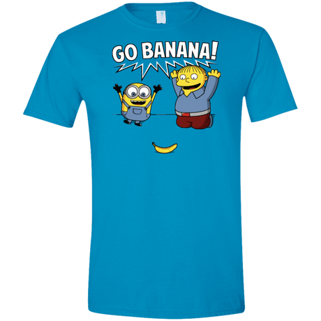 T-Shirts Sapphire / S Go Banana! Men's Semi-Fitted Softstyle