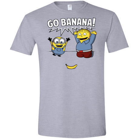 T-Shirts Sport Grey / X-Small Go Banana! Men's Semi-Fitted Softstyle