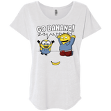 T-Shirts Heather White / X-Small Go Banana! Triblend Dolman Sleeve