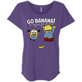 T-Shirts Purple Rush / X-Small Go Banana! Triblend Dolman Sleeve